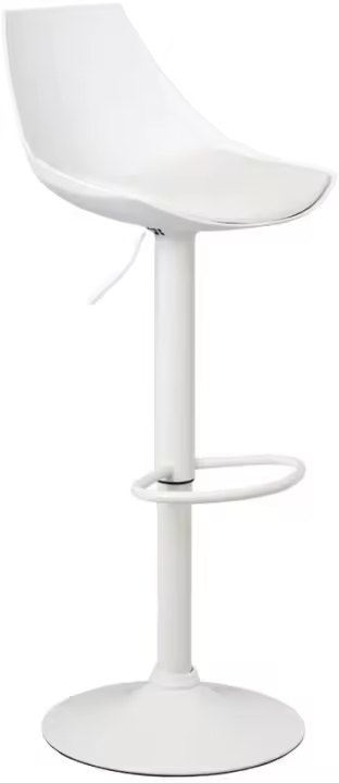 Taburete de Cocina Giratorio de 360° Silla de Bar Regulable en Altura de 83 a 104 cm con Resalto - 1