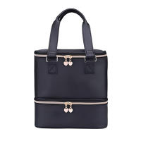 Bolsa de Almacenamiento de Manicura de Doble Capa Bolsa de Cosméticos Impermeable con Mango - details 0