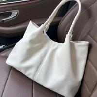 Bolso de hombro blanco sencillo 2025 Bolso de mano suave de cuero PU para mujer - details 0