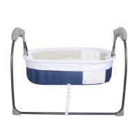 Columpio eléctrico para bebé, cuna con Bluetooth, rebotador de música, silla de columpio automático, balancín remoto con cama de cortina, azul - details 9