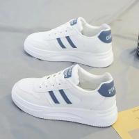 Zapatos informales para caminar para mujer, zapatillas planas de cuero con cordones, de fondo plano, de verano - details 2