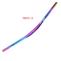 Manillar de aluminio ultraligero para bicicletas de montaña, color plateado, Horizontal, en forma de Golondrina, 720mm - details 9