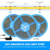 GAHADA Cinta LED COB de Alta Densidad Luz Lineal Blanca Regulable 480LEDs/m Ancho de 8mm - details 3