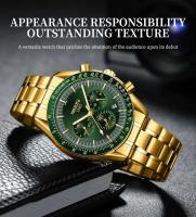 Reloj de Analógico de Acero Inoxidable NIBOSI para Hombres Cronómetro de Lujo Premium con Cara Grande Resistente al Agua Fecha y Hora - details 0