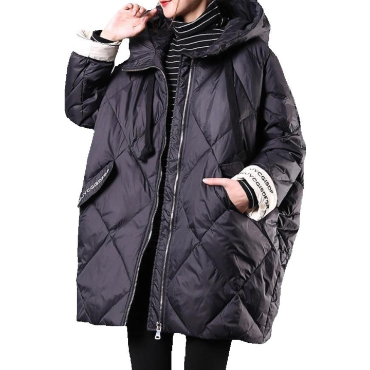 Chaquetas acolchadas de algodón para mujer, abrigos holgados de gran tamaño, prendas de vestir de otoño e invierno, 56, 54, 52, 50, 48, 46, 44, 42 y 40