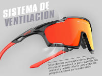 KAPVOE Gafas de Ciclismo con Lente de PC, Sistema de Ventilación, Marco TR90, Protección UV400 para Hombres y Mujeres - details 1