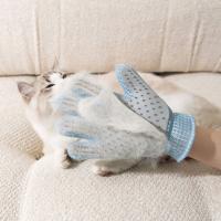 Guantes para quitar el pelo flotante para gatos, malla transpirable, silicona suave, cepillo depilatorio 2 en 1, grueso, antiarañazos - details 1