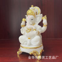 Decoración artesanía de resina antiguo creativo hogar candelabro estatua de Buda elefante tronco Dios - details 20