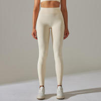 Leggings deportivos para mujer, pantalones de yoga sin costuras de cintura alta para correr, fitness y entrenamiento - details 28