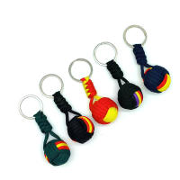 Llavero De Bolso De Paracaídas Militar Hecho De Hilo Tejido Monos Montañoso Lanyard Para Supervivencia Al Aire Libre Joyería De Metal Estilo Trendy Compatible Con Todas - details 4