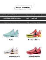 Zapatos de baloncesto de verano de nuevo diseño para hombre, suela elástica superior de malla de PU, llegada de moda deportiva informal a la moda - details 4