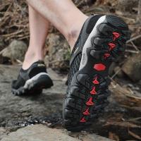 Zapatos de malla con suela de goma gruesa, zapatos adhesivos en frío hechos a mano para deportes casuales al aire libre para hombres. - details 10