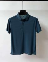 Polo de seda helada para hombre, camiseta de manga corta de malla transpirable de alta gama, ropa deportiva informal de color sólido de alta calidad - details 16