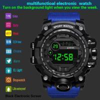 Reloj Deportivo de Lujo Premium Resistente al Sudor Luminoso Multifuncional con Pulsera de Cuero - details 1