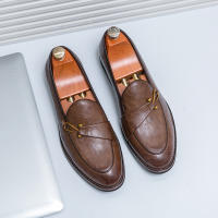 Zapatos Lefu para hombre, calzado de cuero PU, Color sólido, Simple, moda, transpirable, británico, grande, 38-46 - details 21