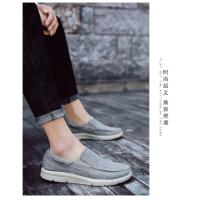 Zapatos De Lona Para Hombre Mocasines Clásicos De Ocio Cómodos Y Transpirables Zapatillas Casuales Para Adultos Con Punta Redonda Suela EVA - details 1