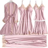 Conjunto de mujer y encaje, pijama de verano con pantalón, ropa casual para el hogar, bata estilo kimono, PJS - details 32