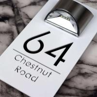 Placa de Número de Puerta Moderna de Acrílico Personalizada Corte Láser Personalizado - details 14