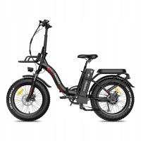 FAFREES F20 MAX Bicicleta Eléctrica Plegable, Frenos de Doble Disco + Cambios SHIMANO, Luz Solar, Neumáticos de 20*4,0 pulgadas de ancho, Batería de 48V 22.5Ah, Motor de 250W, Velocidad Máxima de 25km/h, Alcance de 100-120km, Pantalla LCD, Negro - details 1