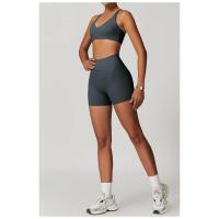 Fiess Sujetador de yoga para mujer, parte de atrás bonita, top deportivo de nailon, sujetador cruzado sexy transpirable, adecuado para gimnasio de mujer - details 22