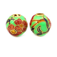 Pulseras de Abalorios de Dáfodil de Brasso con Pintura de Aceite 4PCS Accesorios de Joyería DIY Hechos en China - details 12