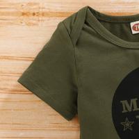 Conjunto de Ropa para Bebé Recién Nacido de 0-18 Meses Mono de Manga Corta con Estampado de Letras, Pantalones de Camuflaje y Sombrero Conjuntos de Verano para Niño Pequeño de 3ud - details 4