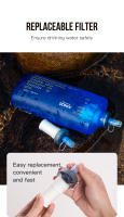 Bolsa de Filtro de Agua Suave AONIJIE SD29 1000ml 2000ml Segura para Correr Senderismo Emergencias con Filtro de Hidratación - details 8
