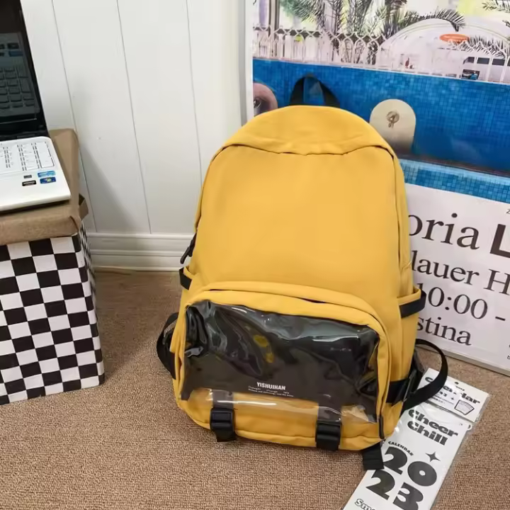 Escuela secundaria, bolso de bebé, mochila, estudiante, niña, gran capacidad, bolso escolar, clase, transparente, bolso de computadora - 1