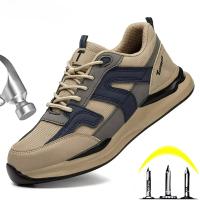 Zapatos De Seguridad Para Hombre, Zapatos Indestructibles Antigolpes, Zapatos Con Punta De Acero Para Hombre, Botas Para Hombre A Prueba De Pinchazos, Botas De Seguridad Ligeras Para El Trabajo - details 1