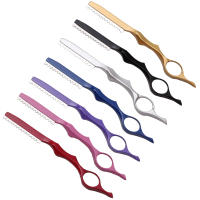 Tijeras de Peluquería de Seguridad Herramientas de Barbero de Salón para Cortar Flequillo y Barba con 1 + 10 Aspas Altavoz 6100 - details 0