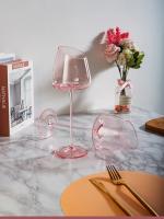 Juego de vasos rosas franceses, copa de cristal con boca incisa, fondo cóncavo, copa de vino y champán, color azul - details 4