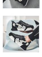 Zapatos para hombre, mocasines deportivos informales para las cuatro estaciones, diseño de tendencia, zapatillas de deporte de cuero con cordones, cómodas y transpirables - details 11