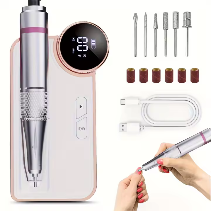 Máquina De Pulir Uñas eléctricas, Taladro De Uñas Portátil, Lima De Uñas Eléctrica Recargable, Lima De Uñas - 1