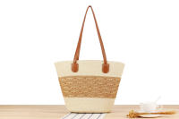 Bolso de mano de gran capacidad a rayas Bolso tejido a mano con textura premium Bolso de hombro versátil de vacaciones - details 3