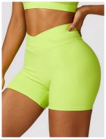Pantalones cortos de Yoga de cintura alta para mujer, mallas cortas de realce de barriga para Fitness, gimnasio, correr - details 10