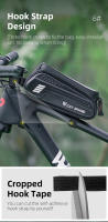 WEST BIKING-bolsa impermeable para bicicleta, bolsa para tubo frontal, soporte para teléfono móvil con pantalla táctil, accesorios para ciclismo de montaña y carretera - details 7