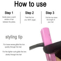 Plancha de pelo de hierro plano de titanio, rizador con pantalla LCD Digital, temperatura ajustable, planchas para el cabello lisseur - details 6