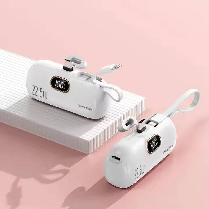 Banco de Energía inalámbrico de 5000mAh, minicápsula de CARGA RÁPIDA, Fuente de Alimentación Móvil - 1
