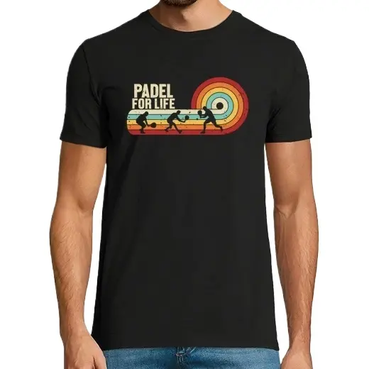 padel for life paddleball padel tenis,Camiseta de Pádel Divertido, ropa para exteriores - 1