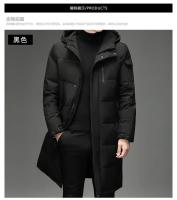 Chaquetas con capucha de plumón de pato blanco para hombre Parka impermeable gruesa y cálida de invierno para hombre Chaquetas de plumón Parka larga - details 4