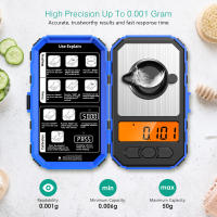 Báscula de Bolsillo Profesional, 50g/0.001g Báscula Digitales de Precisión, Pantalla LCD Retroiluminada, 6 Unidades, Función Tara, para Cocina, Joyería - details 2