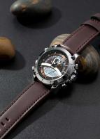 Reloj Deportivo de Lujo Premium XINEW Función Doble Tiempo Correa de Cuero - details 6