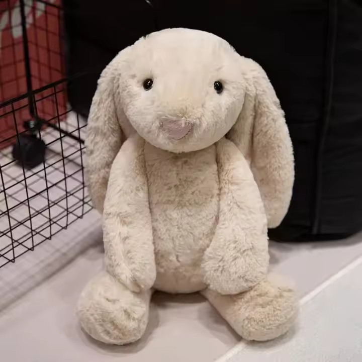 Conejo de Peluche Kawaii Juguete de Peluche con Orejas Largas Compañero de Dormir - 1