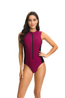 Traje de Baño de Una Pieza Negro Elegante para Mujer en Verano Traje de Baño Deportivo con Garantía de Retorno - details 13