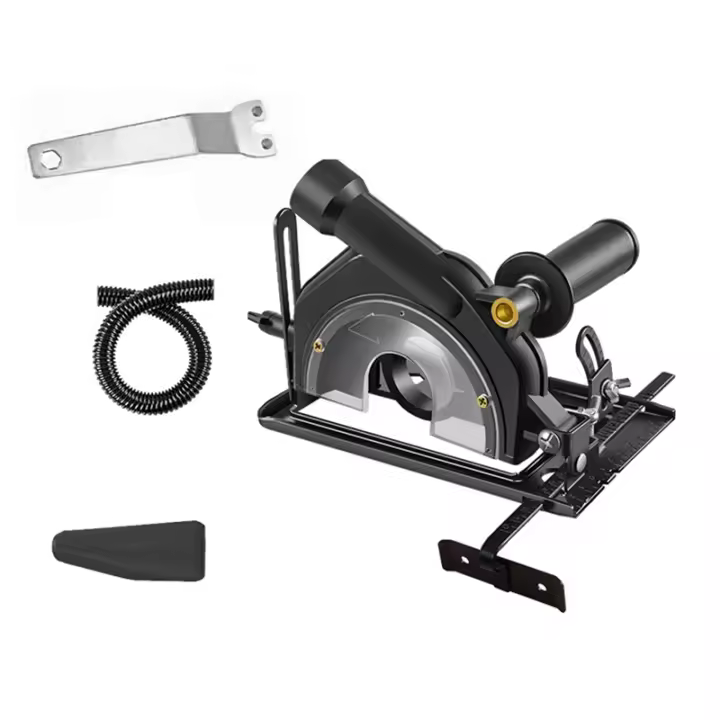 Soporte de posicionamiento de profundidad de corte ajustable de 45 °, amoladora angular, reequipamiento, máquina de corte, Base de ranurado para 100-125MM - 1