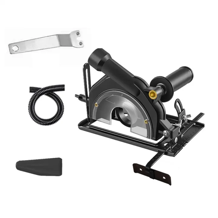 Soporte de posicionamiento de profundidad de corte ajustable de 45 °, amoladora angular, reequipamiento, máquina de corte, Base de ranurado para 100-125MM - 1