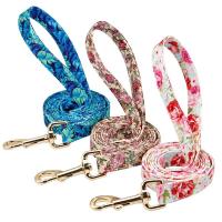 Collar nailon con estampado personalizado perro, conjunto correa mascota, placa de identificación grabada gratis para perros - details 6