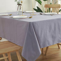 Manteles de Algodón Blancos Rectangulares Lavables para Bodas, Fiestas, Cocina - details 8