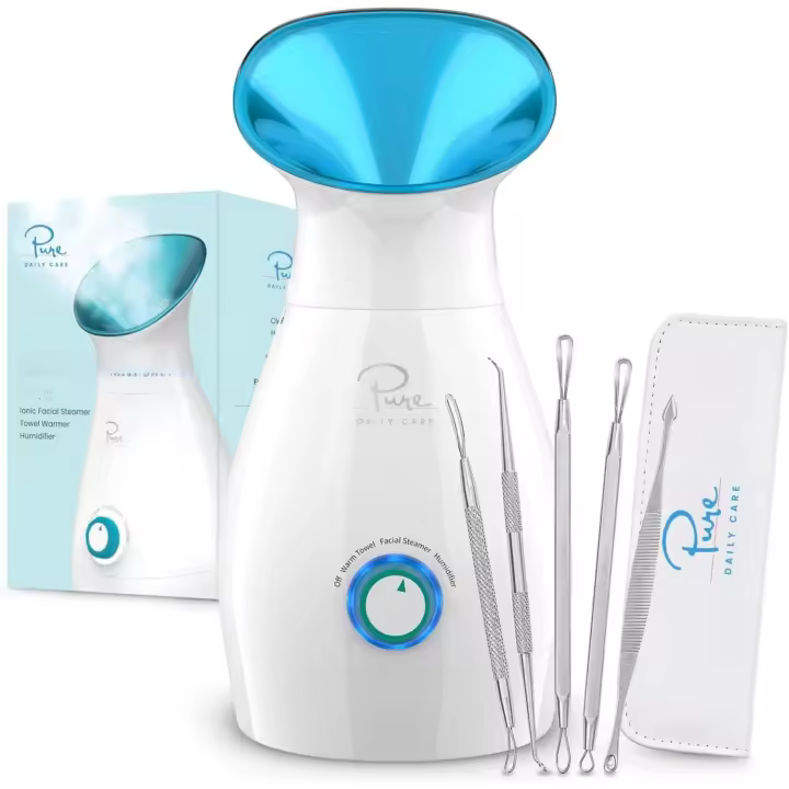 NanoSteamer Grande 3-en-1 Vaporizador Facial Nano Iónico con Control de Temperatura Preciso - 1