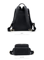 Marca FOXER, mochila de gran capacidad con cremallera de retales para mujer, nuevo diseño, bolsos universitarios para mujer, bolso de hombro de colegio para chicas adolescentes - details 12